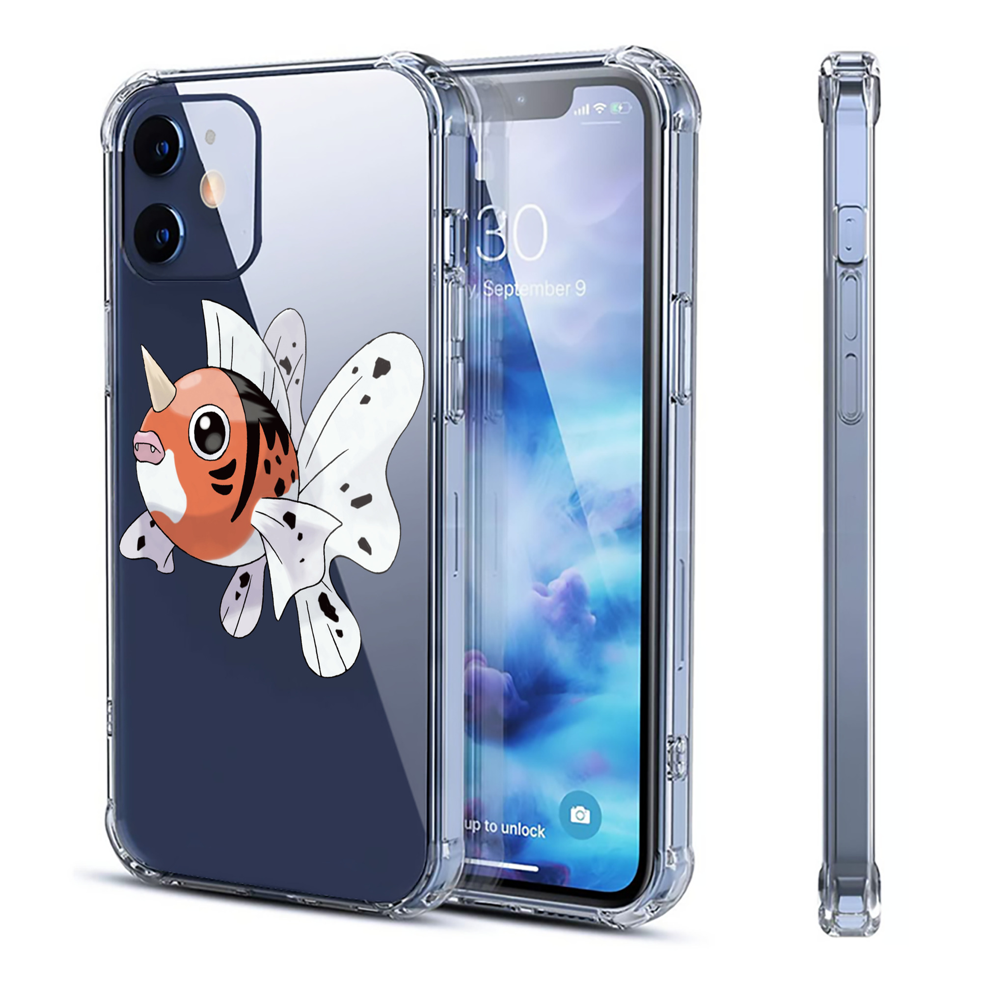 （画像用） ポケットモンスター Pokémon 【iPhone 12シリーズ対応】透明スマホケース（クリアソフトケース）